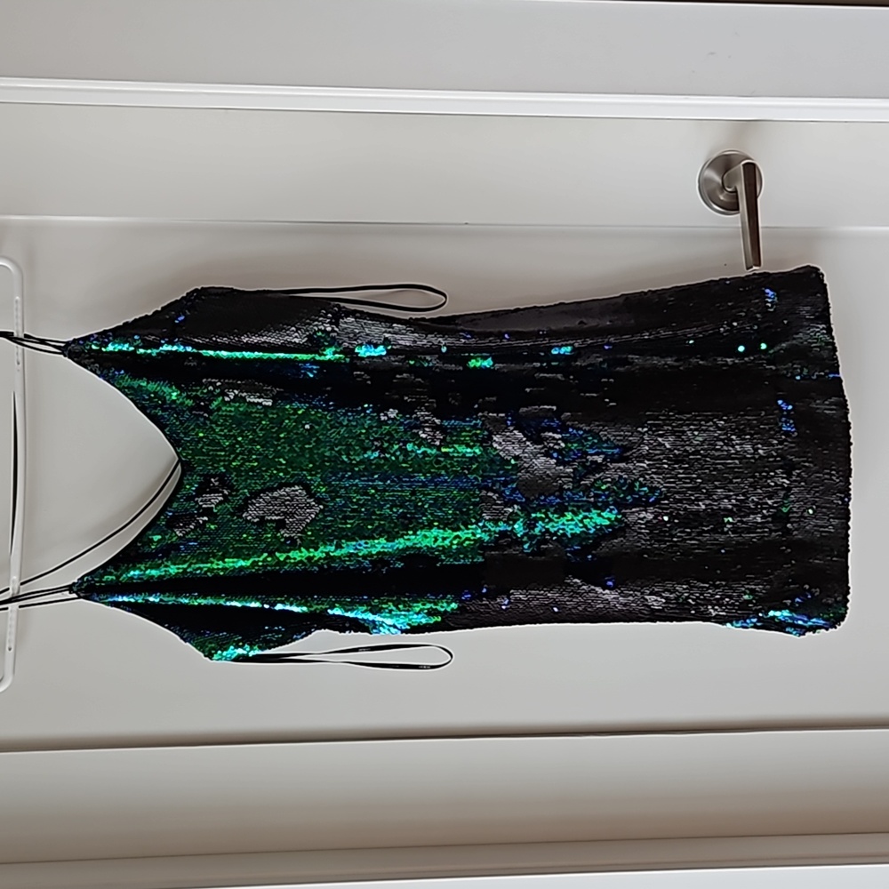Chrome bodycon dress